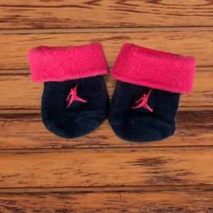 5/$20 Jordan 0-3 month Red and Black Socks
